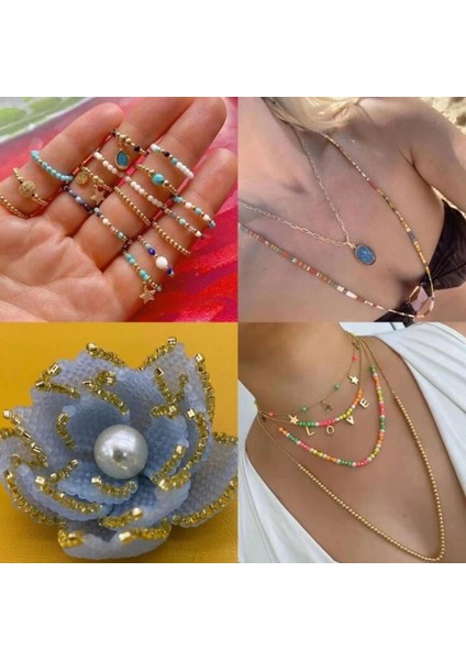No.23 Tarzı Adet Delikli Kristal Cam Darı Renkli Mini Gevşek Boncuklu Dıy Çapraz Dikiş Takı Aksesuarları (Yurt Dışından)