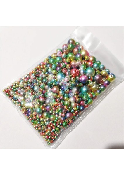 Renkli 7 Tarzı Ix Boyutu Saf Whitepearl Wtraight Delikler Yuvarlak Iğne Işi ve Takı Yapımı Için Taklit Plastik Inci Boncuklar (Yurt Dışından)