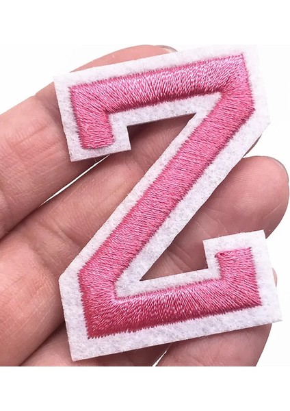 Gök Mavisi Tarzı 1 Adet A-Z Saf Pembe Renk Ingilizce Alfabe Harfleri Yama Işlemeli Adı Aplike Demir On Yamalar Diy Giysileri Için Etiket Rozeti (Yurt Dışından)
