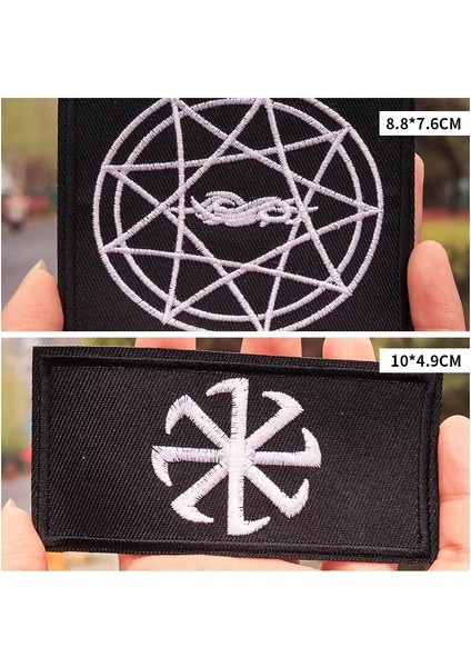 N6-BT5676 Stili Punk Moda Metal Rock Grubu Giysiler Üzerinde Çizgiler Giysiler Için Serin Mektup Yamaları Kot Ceket Giysileri Için Işlemeli Yamalar (Yurt Dışından) fırsatları