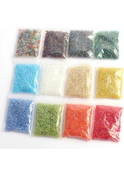 No.13 Tarzı Adet Delikli Kristal Cam Darı Renkli Mini Gevşek Boncuklu Dıy Çapraz Dikiş Takı Aksesuarları (Yurt Dışından)