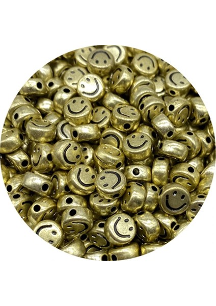 No.11 Stili Lot 7mm Gülümseme Yüz Boncuk Oval Şekil Akrilik Aralıklı Boncuk Takı Yapımı Için Dıy Charms Bilezik Kolye Aksesuarları (Yurt Dışından) indirimleri