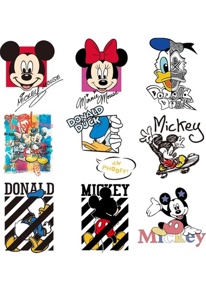 MQ0063 Tarzı Sevimli Mickey Mouse ve Arkadaşları Yamalar Moda Giyim Için Ütüyle Aktarma Isı Transferi Çıkartmaları Kız Erkek Giysileri Üzerinde Yama (Yurt Dışından) modelleri