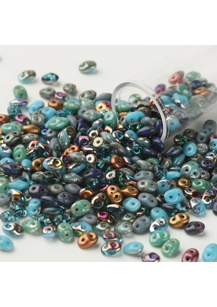 SDMIX01 Stili 5 Gram Taidian Superduo 2*5mm Perles Cezch Cam Boncuk Cuentas De Vidrio Checas Made Bileklik Cyber ​​style Gramlot (Yurt Dışından)