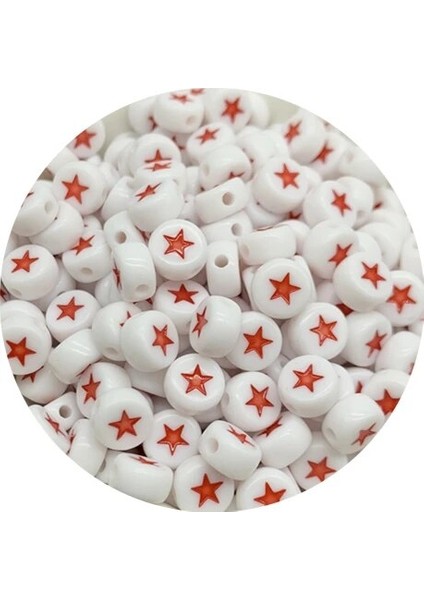 No.2 Tarzı Lot 7mm Yıldız Boncuk Oval Şekil Akrilik Aralıklı Boncuk Takı Yapımı Için Dıy Charms Bilezik Necklac (Yurt Dışından)