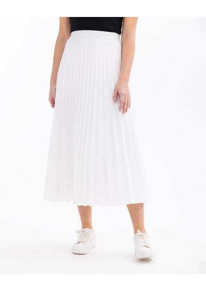 Pilili Lastikli Bel Ekru Kadın Etek 11242106001008 modelleri