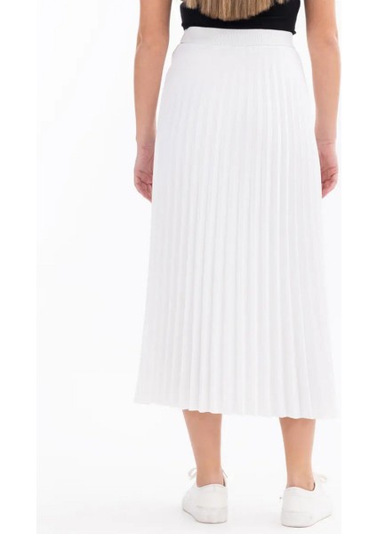 Pilili Lastikli Bel Ekru Kadın Etek 11242106001008 indirimleri