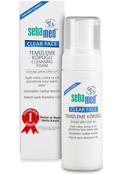 Clear Face Temizleme Köpüğü 150 Ml