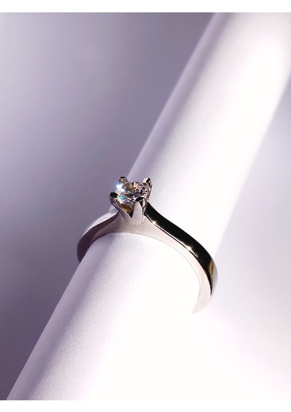 925 Ayar Gümüş Tek Taş Tasarım Zirkon Taşlı Kadın Evlilik Yüzüğü modelleri