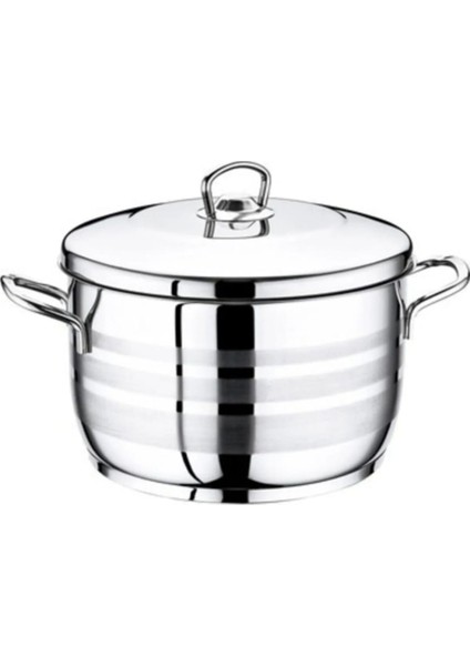 Safinox Derin Çelik Tencere 19 Litre 34X22CM