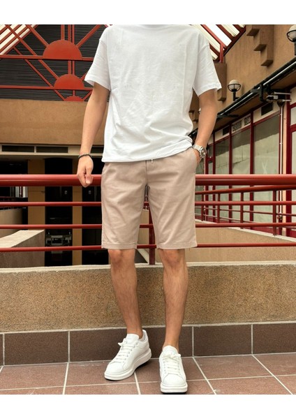 Bel Lastikli-Bağcıklı,regular Fit, Yazlık, Old Money Culture, Keten (Linen), Dokuma Şort 24INP285 fiyatları