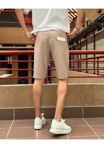 Bel Lastikli-Bağcıklı,regular Fit, Yazlık, Old Money Culture, Keten (Linen), Dokuma Şort 24INP285 fırsatları