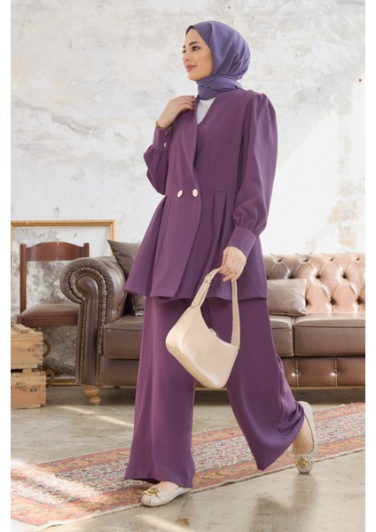 Linda Ceket Pantolon Takım - Leylak modelleri