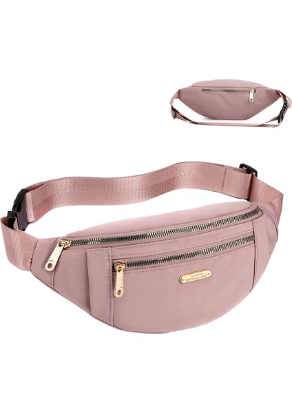 Kadınlar Için Çok Yönlü Bel Çantası Oxford Kumaş Omuz Çantası Çok Katmanlı Bozuk Para Cep Telefonu Crossbody Çanta (Yurt Dışından)