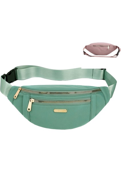Kadınlar Için Çok Yönlü Bel Çantası Oxford Kumaş Omuz Çantası Çok Katmanlı Bozuk Para Cep Telefonu Crossbody Çanta (Yurt Dışından)