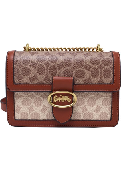 Kadınlar Için Üst Düzey Çantalar 2022 Yeni Moda Moda Retro Zincir Çanta Çok Yönlü Çapraz Askılı Omuz Çantası Küçük Kare Çanta (Yurt Dışından)