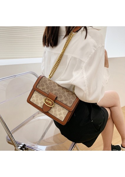 Kadınlar Için Üst Düzey Çantalar 2022 Yeni Moda Moda Retro Zincir Çanta Çok Yönlü Çapraz Askılı Omuz Çantası Küçük Kare Çanta (Yurt Dışından) modelleri