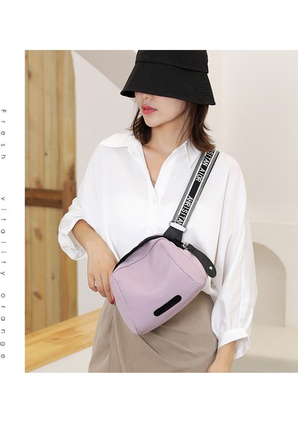 Kadın Naylon Omuzdan Askili Çanta Cep Telefonu Kabuk Çanta Büyük Kapasiteli Crossbody Çanta Mini (Yurt Dışından)