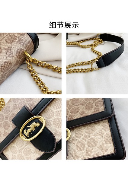 Kadınlar Için Üst Düzey Çantalar 2022 Yeni Moda Moda Retro Zincir Çanta Çok Yönlü Çapraz Askılı Omuz Çantası Küçük Kare Çanta (Yurt Dışından) modelleri