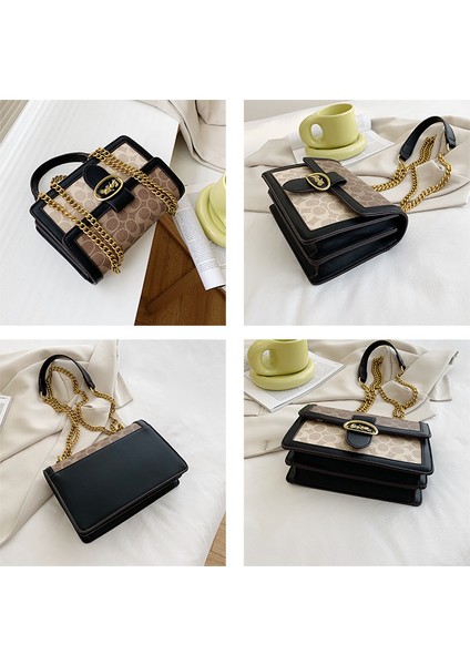Kadınlar Için Üst Düzey Çantalar 2022 Yeni Moda Moda Retro Zincir Çanta Çok Yönlü Çapraz Askılı Omuz Çantası Küçük Kare Çanta (Yurt Dışından) fırsatları
