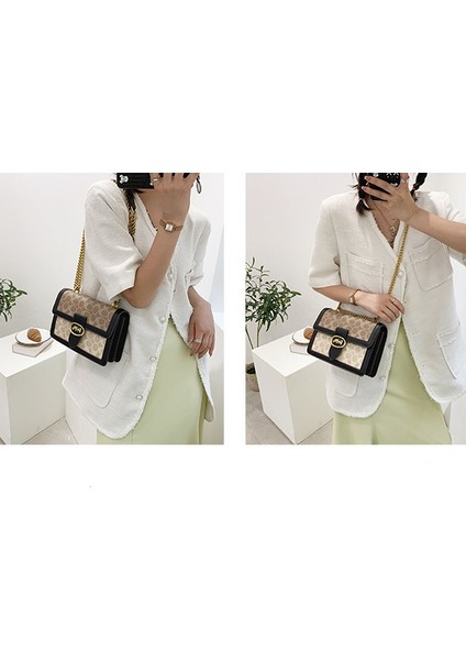 Kadınlar Için Üst Düzey Çantalar 2022 Yeni Moda Moda Retro Zincir Çanta Çok Yönlü Çapraz Askılı Omuz Çantası Küçük Kare Çanta (Yurt Dışından) indirimleri