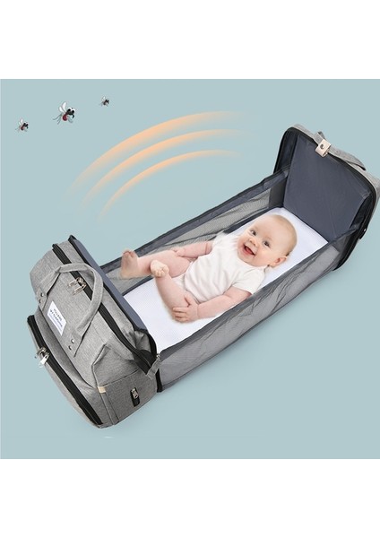 Gezinti Için Taşınabilir Büyük Kapasiteli Katlanır Beşik Sırt Çantası (Yurt Dışından) modelleri