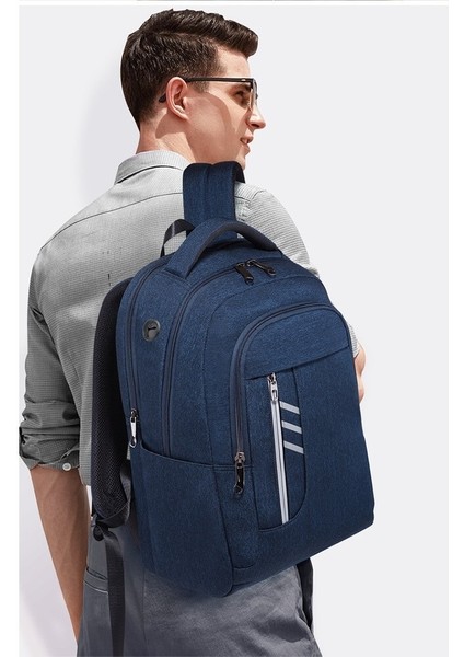 Miracle Qiji USB Şarj Bağlantı Noktalı Erkek Iş Sırt Çantası (Yurt Dışından) modelleri
