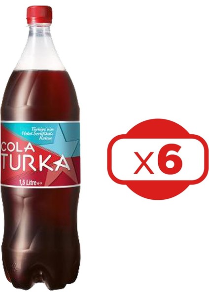 Kola 1,5 Lt x 6 Adet