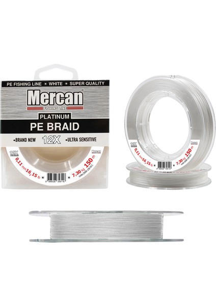 Pe Örgü Platinum X12 Beyaz Ip 150M Makara Misina fiyatları