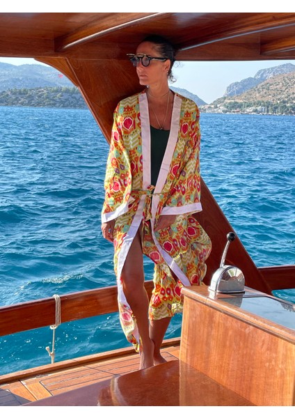 Yeşil Joly Kimono