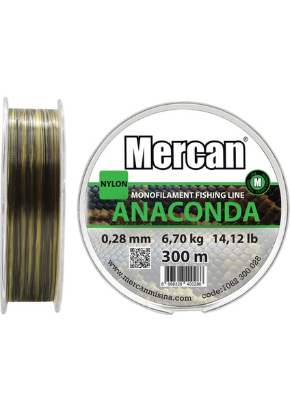 Yeşil 300 M Anaconda Makara Misina