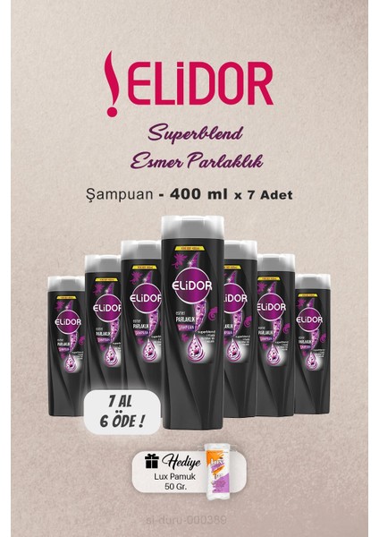 7 Al 6 Öde Elidor Şampuan Esmer Parlaklık 400 Ml, Pamuk