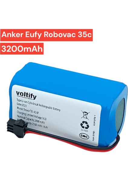 Anker Eufy Robovac 35C | 14.4V | 3200MAH | Robot Süpürge Bataryası