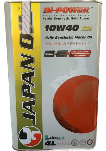10W40 Sn Full Sentetik Motor Yağı 2024 4 Litre