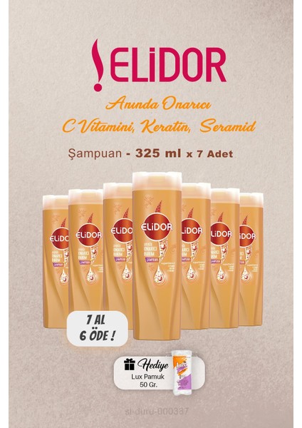7 Al 6 Öde Elidor Superblend Onarıcı Şampuan 325 Ml, Pamuk