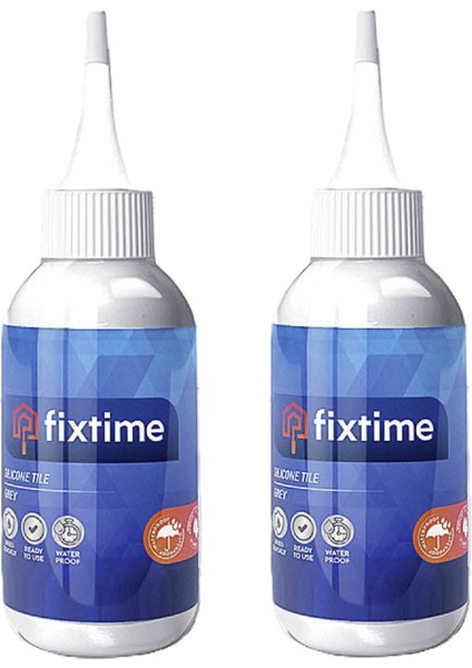 FİXTİME Tile Master Silikonlu Derz Dolgusu Krem 225 ml (2'li SATIŞ PAKET )