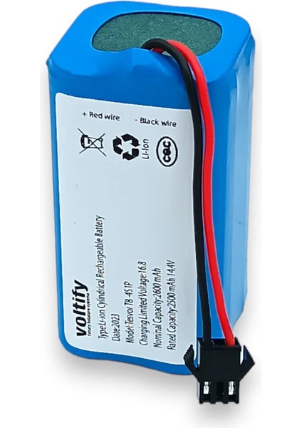 Wiami Fx7 | 14.4V | 3200MAH | Uyumlu Süpürge Bataryası Pili