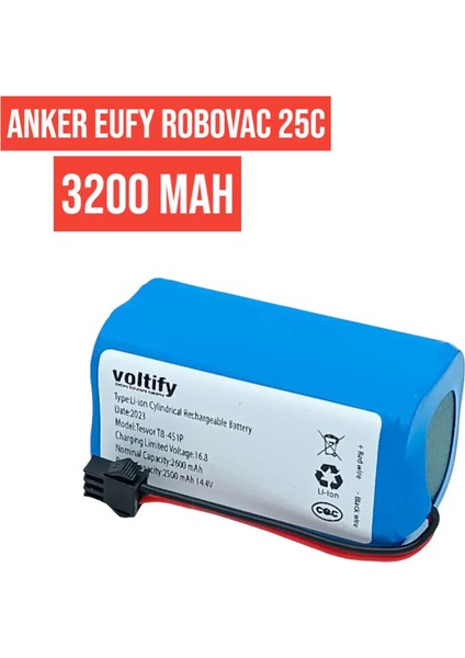 Anker Eufy Robovac 25C | 14.4V | 3200MAH | Robot Süpürge Bataryası