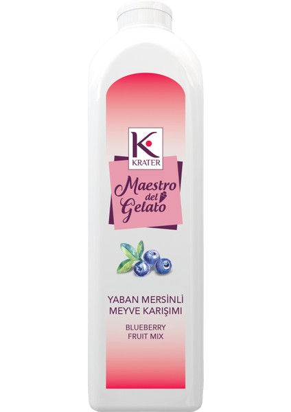 Maestro Del Gelato Yaban Mersini Meyveli Karışım Püre Mix 1 Lt