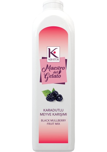 Maestro Del Gelato Karadut Meyveli Karışım Püre Mix 1 Lt