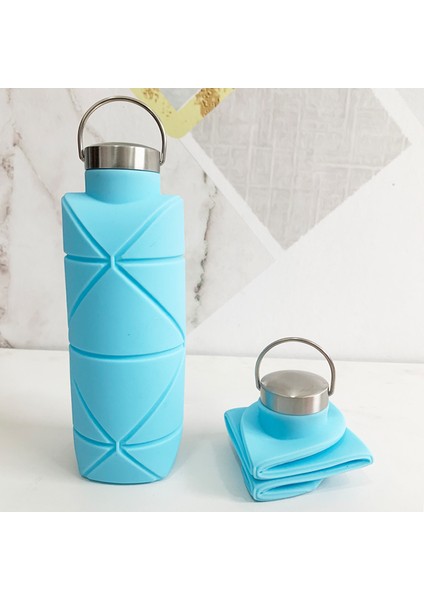 Katlanabilir Bardak Geri Çekilebilir Bardak Sıkıştırma Spor Seyahat Taşınabilir Su Şişesi (Yurt Dışından)