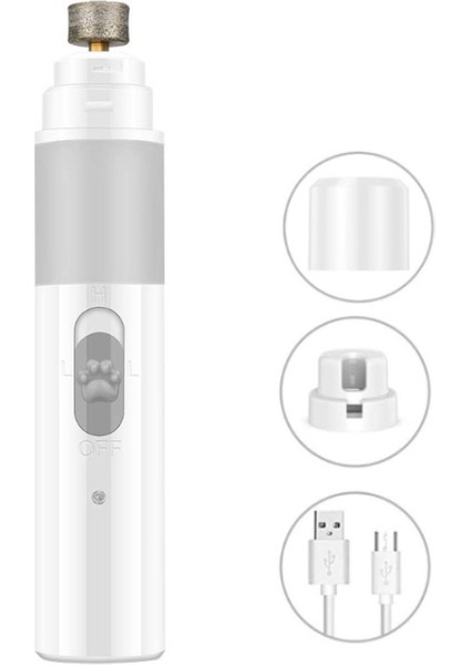 Şarj Edilebilir Evcil Hayvan Tırnak Makası Köpek Tırnak Törpüsü Evcil Hayvan Makası Kedi ve Köpek Tırnak Makası Elektrikli Evcil Hayvan Tırnak Törpüsü (Yurt Dışından)