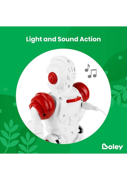 Çocuklar Için Uzaktan Kumandalı Robot - Rc Kızılötesi Denetleyicili Hareket Kontrollü Akıllı Programlanabilir Oyuncak (Yurt Dışından)