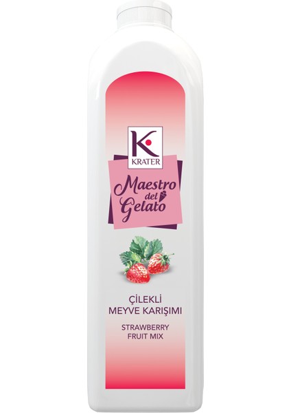 Maestro Del Gelato Çilek Meyveli Karışım Püre Mix 1 Lt