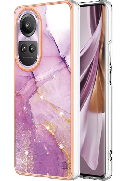 Oppo Oppo 10 Pro 5g Koruma Için Kılıf Mermer Desen Ince Tpu Yumuşak Tampon (Yurt Dışından)