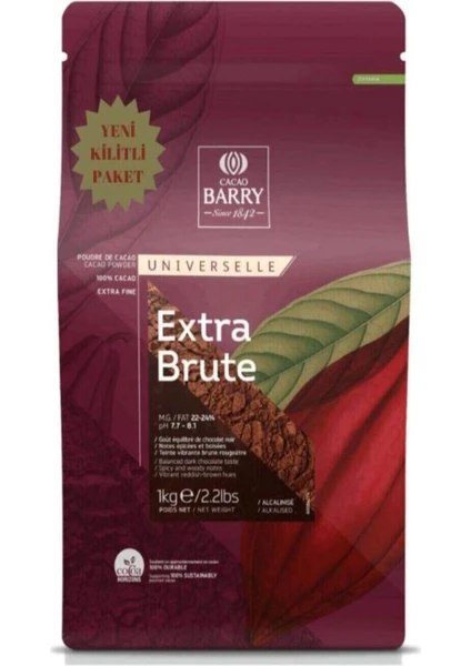 Cacao Barry Extra Brute Toz Kakao (%22-%24) 1 kg