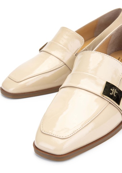 Kadın Deri Comfort Bej Rugan Ayakkabı 611 27031-03 Bn Ayk Y24 modelleri