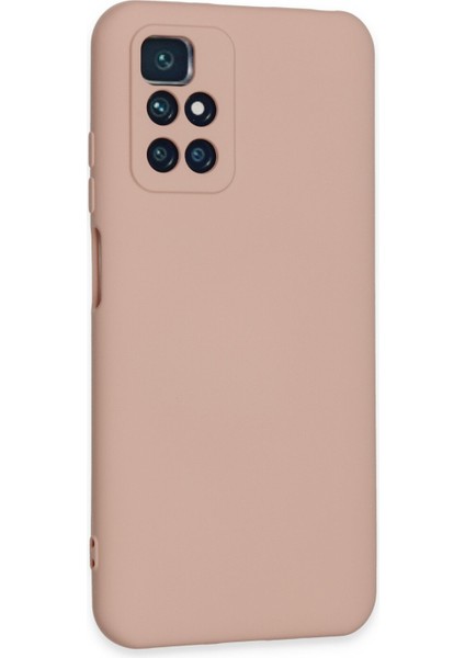 Xiaomi Redmi 10 Kılıf Nano Içi Kadife Silikon - Pudra 24051