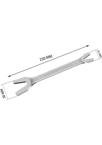 Tang Alışveriş Anahtarı Tamir Aracı 250MM Ayarlanabilir Anahtar (Yurt Dışından)