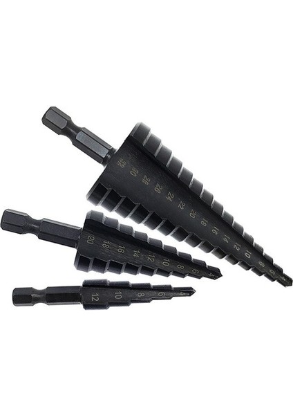 4 Adet 4-12 4-20 4-32MM Hss Kobalt Adım Matkap Ucu Seti Azot Çelik Metal Koni Içın Altıgen Şaft Delik Metal Sondaj (Yurt Dışından) fiyatları